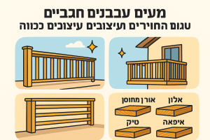 מעקות עץ לבית: סוגים, עיצובים ומחירים לבחירה נכונה