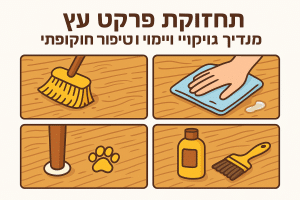 תחזוקת פרקט עץ: מדריך לניקוי יומיומי וטיפול תקופתי