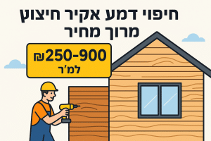 חיפוי דמוי עץ לקיר חיצוני מחיר: טווחי עלויות למ"ר
