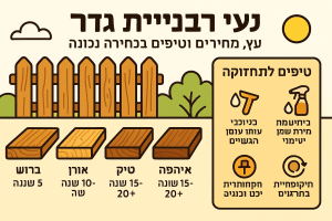 עץ לבניית גדר: סוגי עץ, מחירים וטיפים לבחירה נכונה