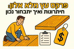 פרקט עץ מלא אלון: מחירים, יתרונות ואיך לבחור נכון