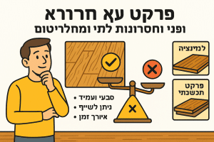 פרקט עץ מלא: יתרונות וחסרונות לפני שמחליטים